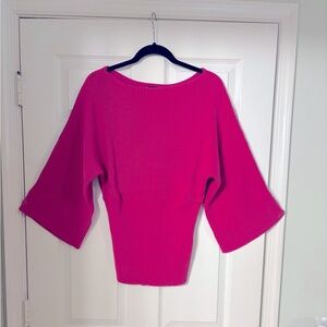 Anne Klein Pink Chunky Knit Sweater in Size OX